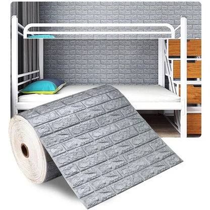 Waterproof 3D Foam Brick Wall Sticker for Home