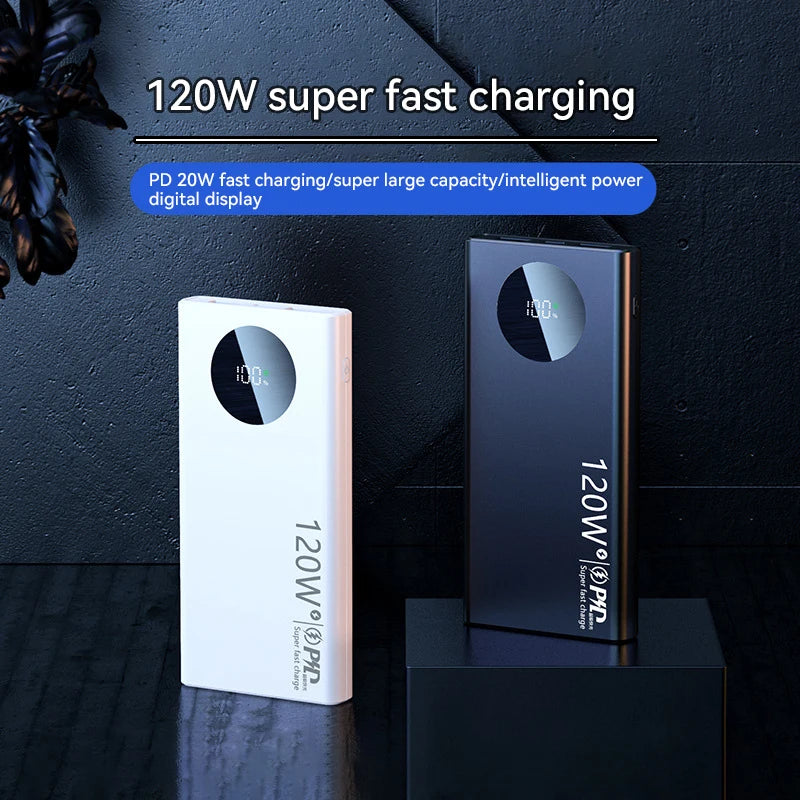 Super Fast Charging Power Bank – 120W 50000mAh Capacity