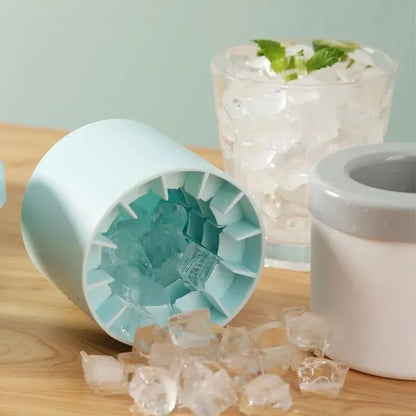 Portable Silicone Ice Bucket – Make Perfect Ice Cubes
