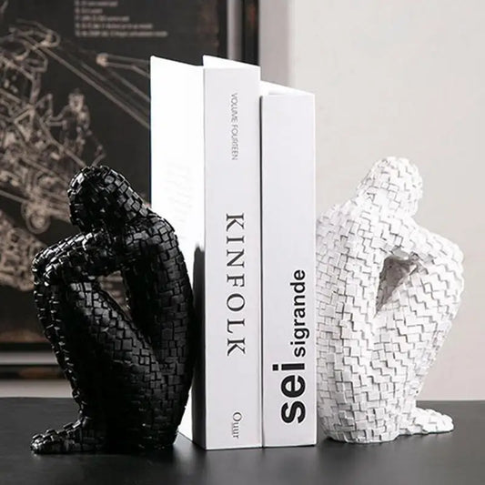 Nordic Abstract Thinker Resin Statue for Home Decor